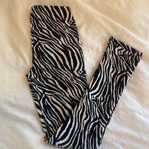 Zara zebra pants